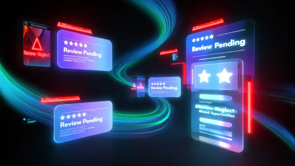 Google Business Profile review management transformation for Texas businesses showing Digital Meshworks reputation solutions