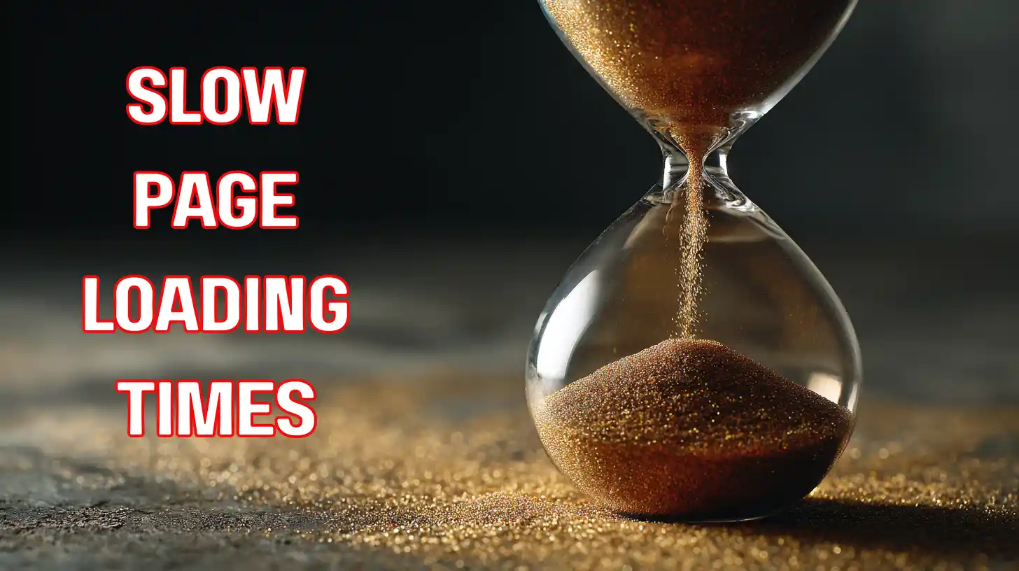 Slow website loading times causing visitor abandonment and lost leads