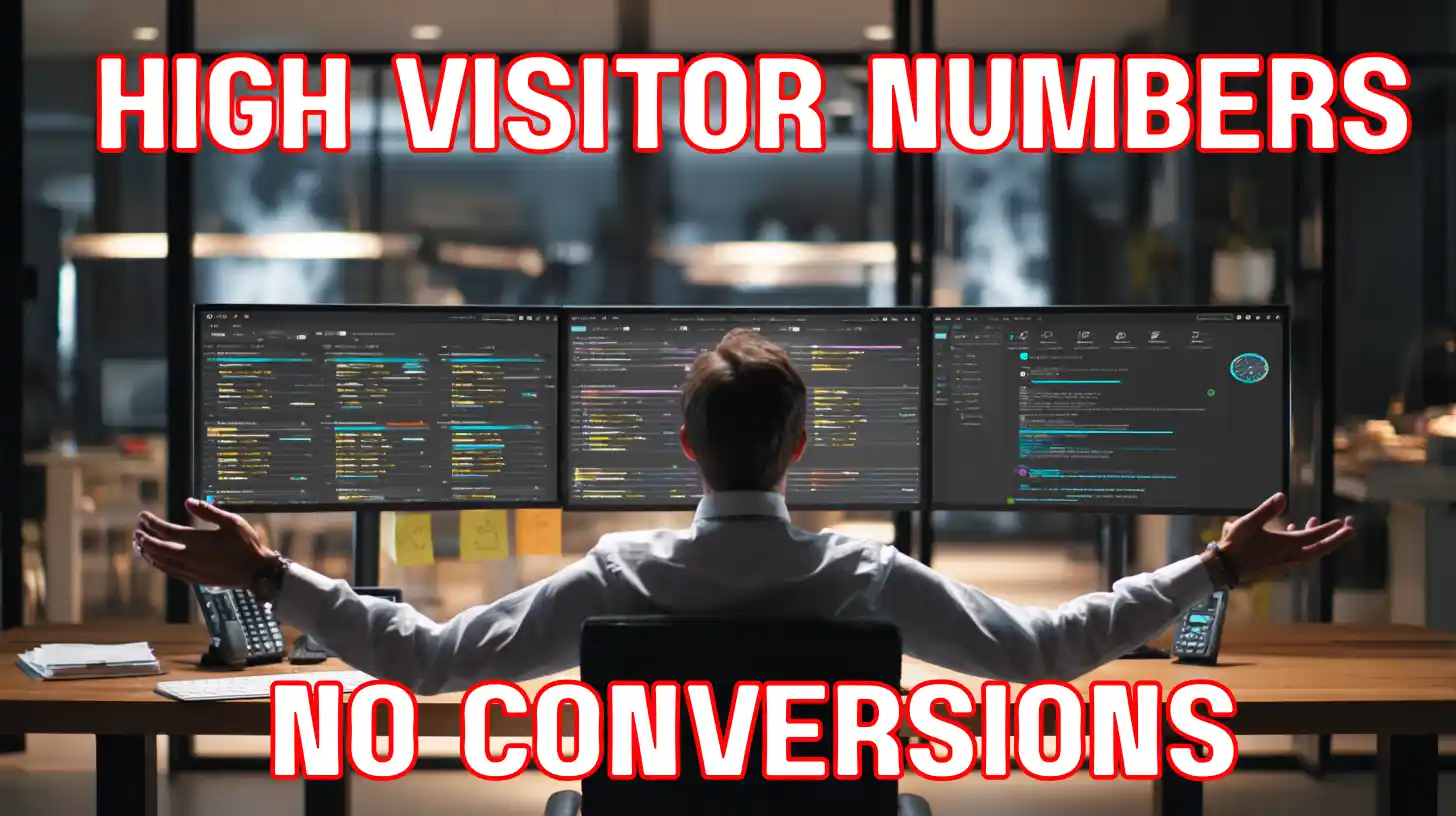 Website receiving high traffic but generating no customer conversions