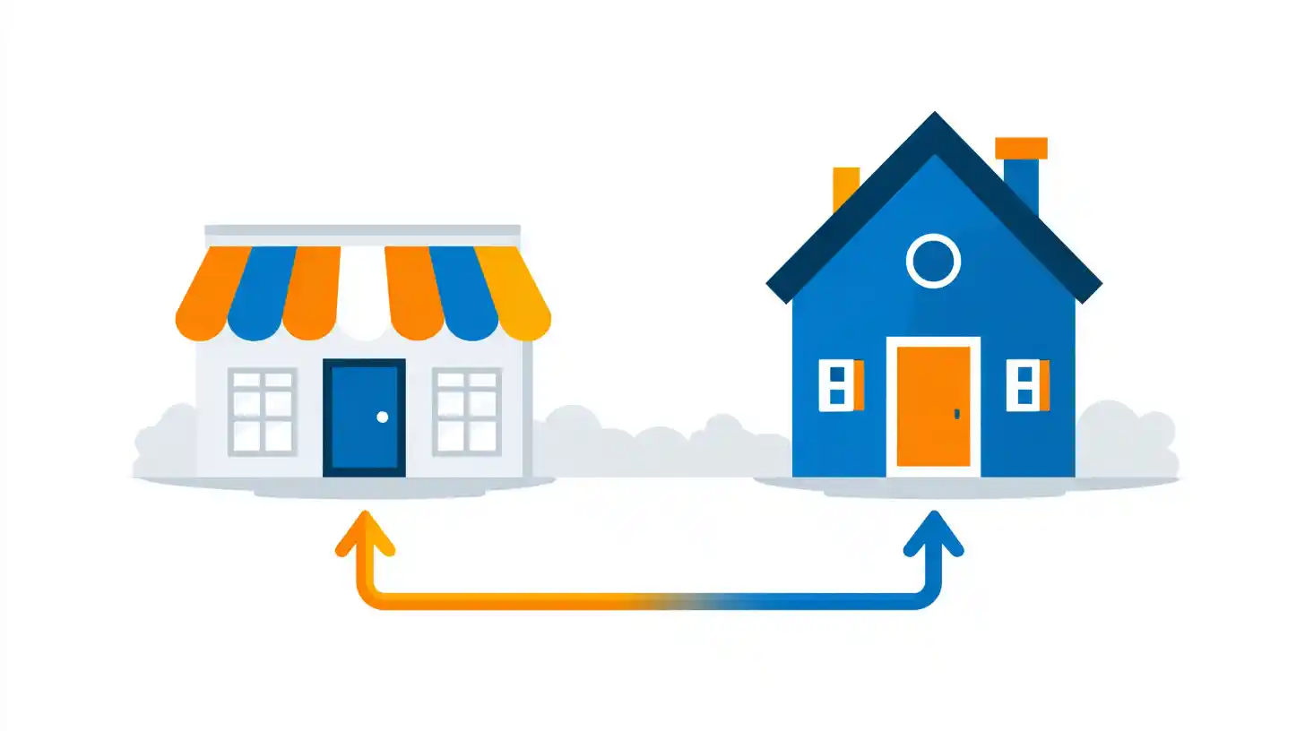 Category selection screen for service contractor Google Business Profiles