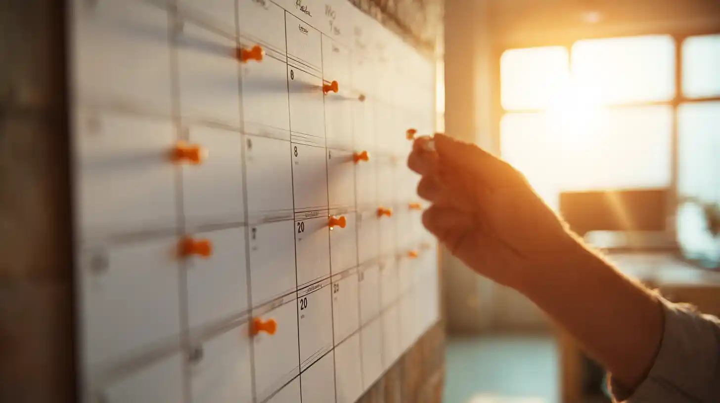 Weekly Google Business Profile posts calendar for contractors