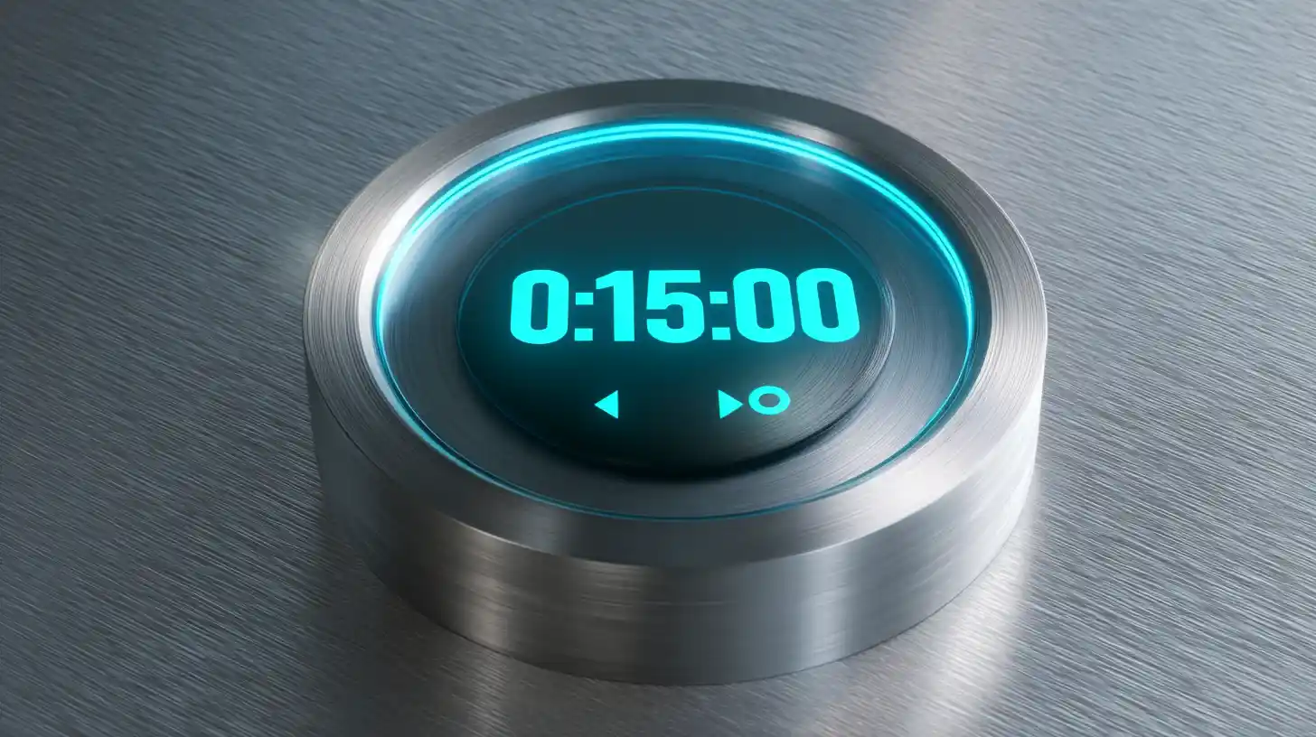 Digital 15 minute timer showing fast response time for contractor lead follow up